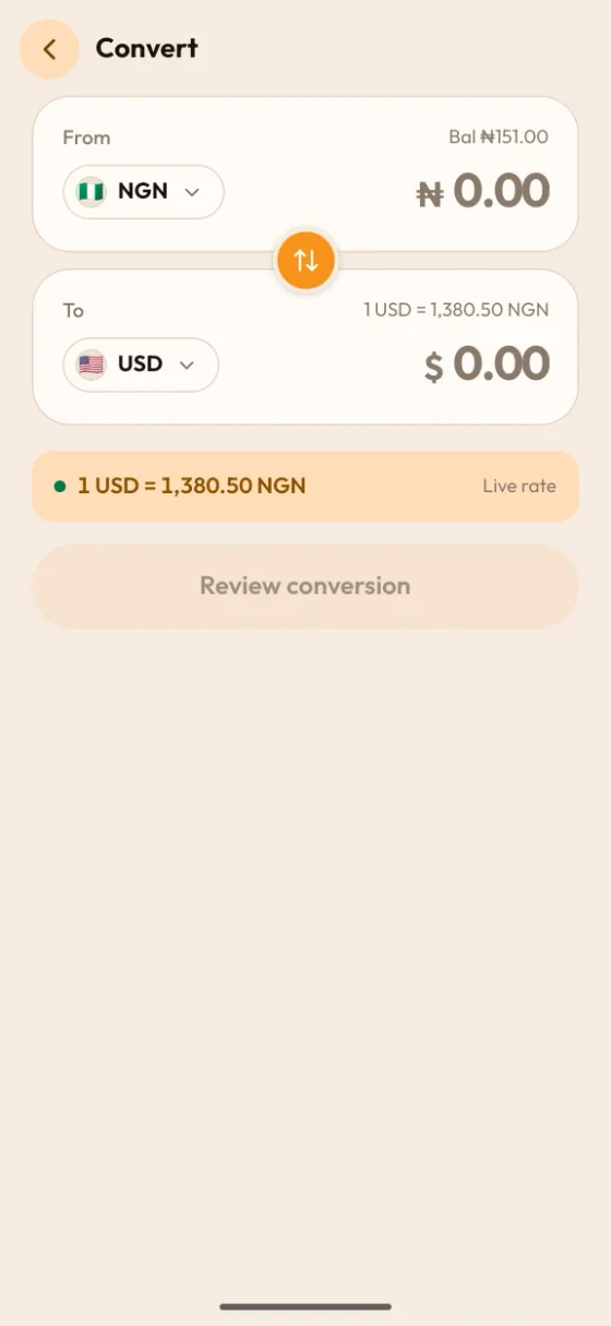 Cyphalet app — enter shipper payment details